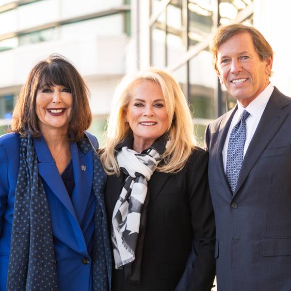 Philomena Mantella and Dan and Pamella DeVos